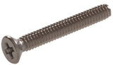 Hillman 881975 Stainless Flat-head Phillips Machine Screw #10-24 x 1" 10 Pack