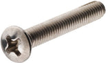 Hillman 881999 Stainless Oval-head Phillips Machine Screw #10-24 x 1-1/2" 2 Pack