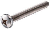 Hillman 883027 Stainless Steel Pan-head Phillips Machine Screw #10-24 x 1" 2-Pack