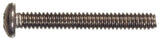 Hillman 883027 Stainless Steel Pan-head Phillips Machine Screw #10-24 x 1" 2-Pack