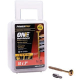 Hillman 116968 Power Pro One Wafer-Head Yellow Multi-Material Screws #10 x 3"