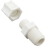 Generic 89-555-1500 Compression Fitting 1/4 Inch mpt x 1/4 Inch Tube Plastic