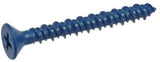 Hillman 8973 Flat-Head Phillip Concrete Screw Anchor 3/16" x1-1/4" Blue