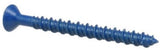 Hillman 8973 Flat-Head Phillip Concrete Screw Anchor 3/16" x1-1/4" Blue