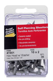 Hillman 41901 #10×2 in. Self-Piercing Hex Washer Head Screws Ceramic Coated