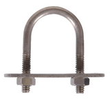 Hardware Essentials 320874 Stainless Steel Fg U-Bolt, 1/4 inx2 inx1-1/8 in, 1-PC
