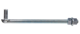 Hardware Essentials 851914 Gate Bolt Hook, Zinc Finish,  3/4 in. x 12 in.