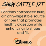 Sunglo 98317 Advanced Nutritional Show Cattle 12T Textured Feed, 50 lbs.