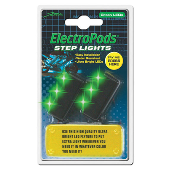 Street FX 1043043 Step Green Lights - 2 Pack