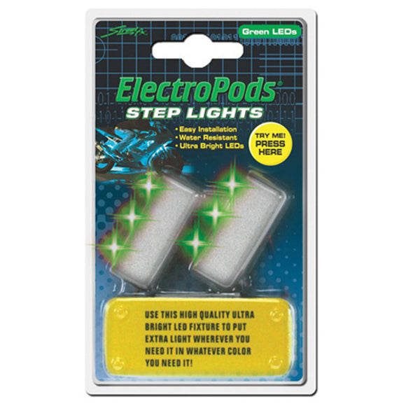 Street FX 1043046 Step Green Lights - 2 Pack