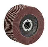 JobSmart QJT24PTAPDQ002 4-1/2 in. X 7/8 in A120 Metal Flap Disc Wheel Set, 8 pc.