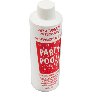 Party Pool ROCKINRED Pool color Additive 8oz Bottle, Red