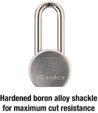 Master Lock 930DLHPF Solid Steel Padlock 7/16 inch Diameter Shackle Gray