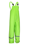 Blue Mountain Unisex Polyester Hi Vis Green Rainsuit Jacket and Bib Set, XL