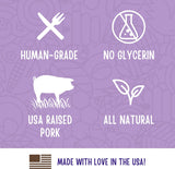 Full Moon 97417 10oz Sliced Pork Jerky Natural Cuts Dog Treats