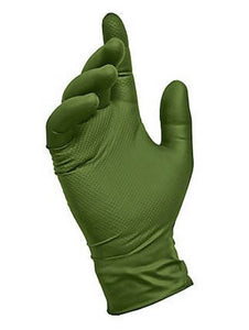 Generic 97506-26 Traction Grip Equine Nitrile Glove, Green, One Size, 10 Pack