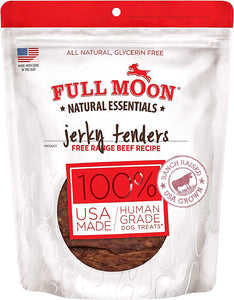 Full Moon 97658 14 oz Natural Essentials Jerky Tenders Beef Recipe Dog Treats