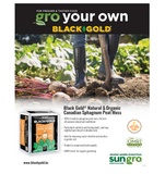 Black Gold 1110125.CFC002.2P 100% Canadian Sphagnum Black Gold Peat Moss