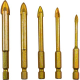 Nemo Power Tools RK05009 Glass Drill Bit Set 4 ,6 , 8, 10, 12mm bits