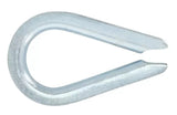 Hillman Hardware Essentials Heavy-Duty Zinc Plated Steel Rope Thimble 3/16 in.