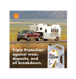 Shell Rotella 550045130 T5 10W-30 Synthetic Blend Diesel Engine Oil, 1 Gal.