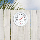 AcuRite 00324DI 13.5 in. Indoor/Outdoor White Analog Thermometer/Hygrometer