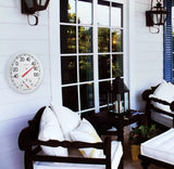AcuRite 00324DI 13.5 in. Indoor/Outdoor White Analog Thermometer/Hygrometer