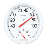 AcuRite 00324DI 13.5 in. Indoor/Outdoor White Analog Thermometer/Hygrometer