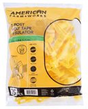 American FarmWorks ITTY-AFW T-Post Polytape Insulators for 1.25 and 1.33 in. T-Posts Yellow, 25-Pack