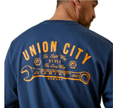Ariat 10046343 Rebar Cotton Strong Union City Long Sleeve Work T-Shirt, XL