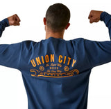 Ariat 10046343 Rebar Cotton Strong Union City Long Sleeve Work T-Shirt, XL