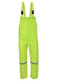 Blue Mountain Unisex Polyester Hi Vis Green Rainsuit Jacket and Bib Set, Medium