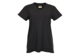 Blue Mountain YKL-9072 Black-Colored Short-Sleeve V-Neck T-Shirt, Small