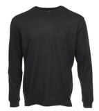 Blue Mountain YMK-1072 Men's Jersey Crew Neck Long-Sleeve T-Shirt/Black/3XL