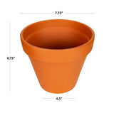 Border Concepts 800114 Terra Cotta Planter Pot, Terra Cotta Red, 8 in.