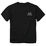 Buck Wear 8853 Men's RealTree Skull and Stripes T-Shirt Black - 2 XL