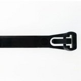 Cambridge 200602 8 in. Releasable UV-Resistant Cable Ties, Black, 20-Pack