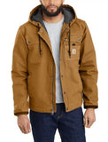 Carhartt 103826-BRN Washed Duck Bartlett Men's Hooded Jacket, Brown - 2 XL