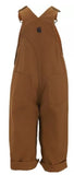 Carhartt CM8609D15TRBA1 Infant Boys' Canvas Bib Overalls Brown 18-24 M