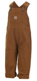 Carhartt CM8609D15TRBA1 Infant Boys' Canvas Bib Overalls Brown 18-24 M
