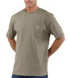 Carhartt K87 Men's Loose Fit Short-Sleeve Pocket T-Shirt, Desert, XL