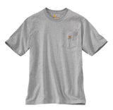 Carhartt K87 Men's Loose Fit Short-Sleeve Pocket T-Shirt, Heather Gray, M