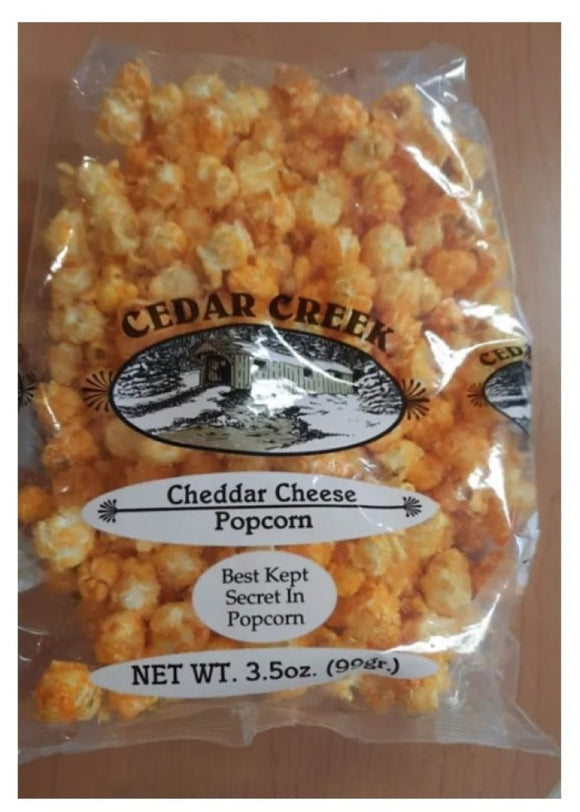 Cedar Creek 283 Cheddar Cheese Popcorn 3.5 oz. Bag, Pack of 1