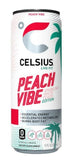 Celsius Live Fit Sparkling Peach Vibe Essential Energy Drink 12oz., 1 Single Can