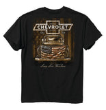 Chevrolet 8743 Men's Long Live T-Shirt, Black, Medium