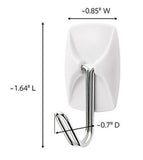 Command 7100217717 General Purpose Small Wire Hooks White, 3-Pack, Up to 1/2 lb