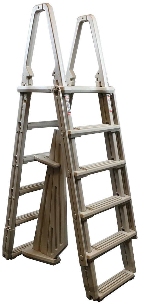 Confer 7100X Evolution A Frame Ladder for Pools - Warm Gray