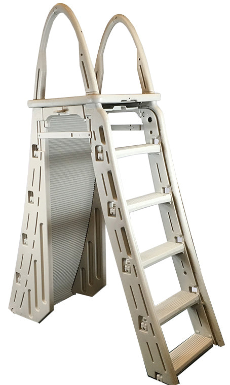 Confer 7200 Confer Roll-Guard A-Frame Safety Ladder for Pool