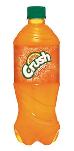 Crush Orange Soda Soft Drink Beverage 20 oz. Bottle, 1 Single Bottle