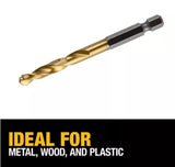 DeWALT DD5116 1/4 in. 135 Split Point Tip Titanium Drill Bit